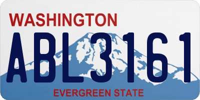 WA license plate ABL3161