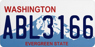 WA license plate ABL3166