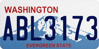 WA license plate ABL3173