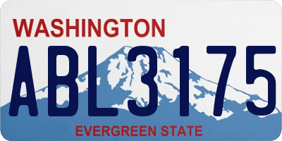 WA license plate ABL3175