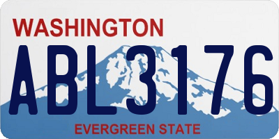 WA license plate ABL3176