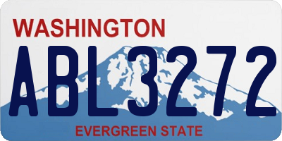 WA license plate ABL3272