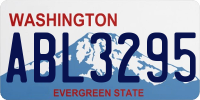 WA license plate ABL3295