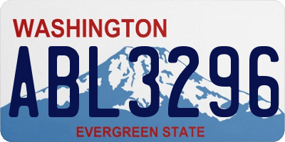 WA license plate ABL3296