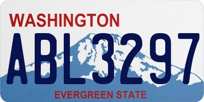WA license plate ABL3297