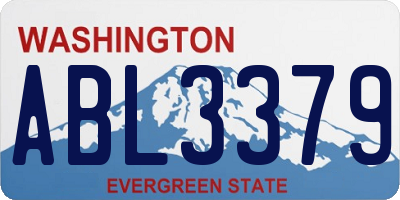 WA license plate ABL3379