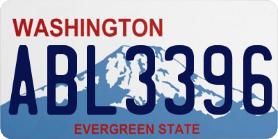 WA license plate ABL3396