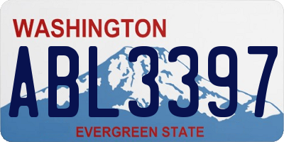 WA license plate ABL3397
