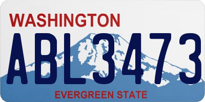 WA license plate ABL3473