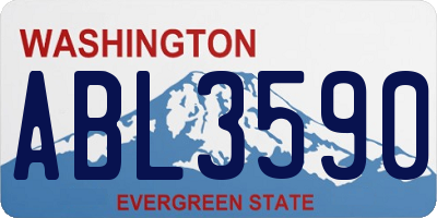 WA license plate ABL3590