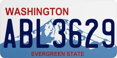 WA license plate ABL3629