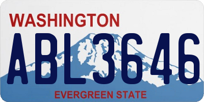 WA license plate ABL3646