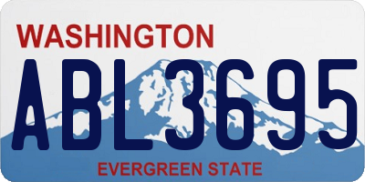 WA license plate ABL3695