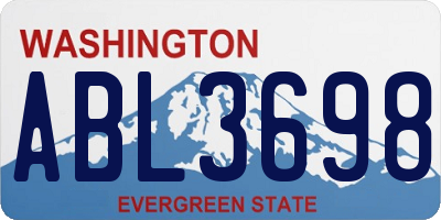 WA license plate ABL3698