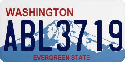 WA license plate ABL3719