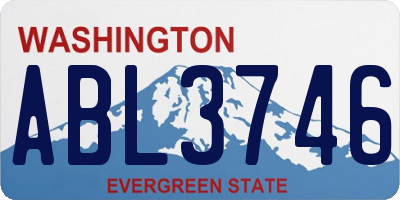 WA license plate ABL3746
