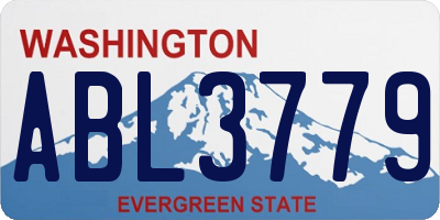 WA license plate ABL3779