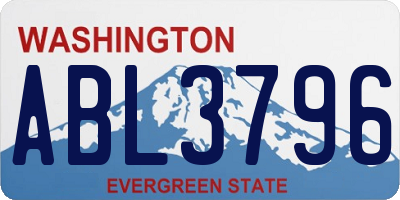 WA license plate ABL3796