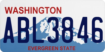 WA license plate ABL3846
