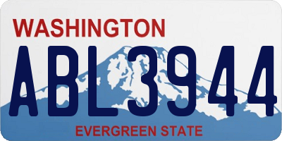 WA license plate ABL3944