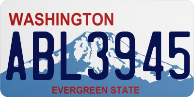 WA license plate ABL3945