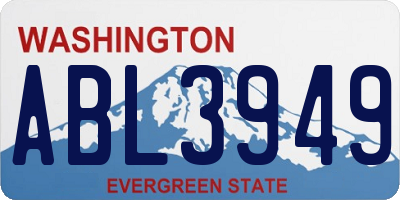 WA license plate ABL3949