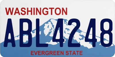 WA license plate ABL4248