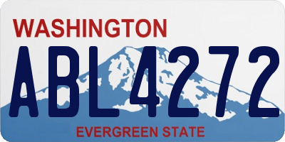 WA license plate ABL4272