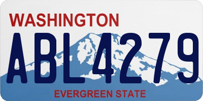 WA license plate ABL4279