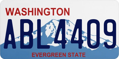 WA license plate ABL4409