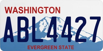 WA license plate ABL4427