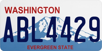 WA license plate ABL4429