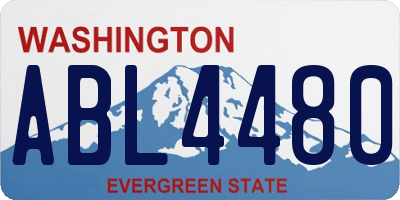 WA license plate ABL4480