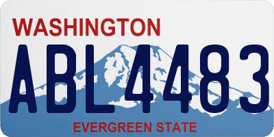 WA license plate ABL4483