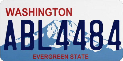 WA license plate ABL4484