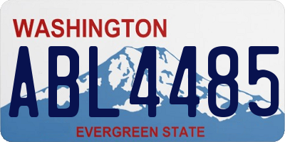 WA license plate ABL4485
