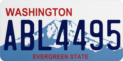 WA license plate ABL4495