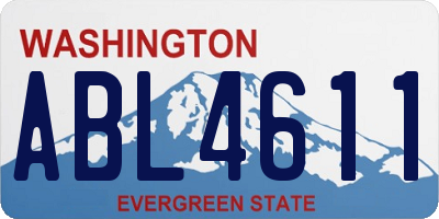 WA license plate ABL4611