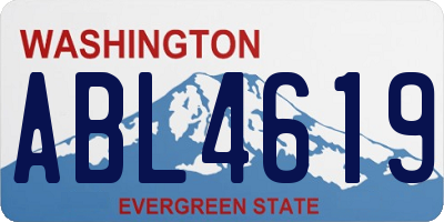 WA license plate ABL4619