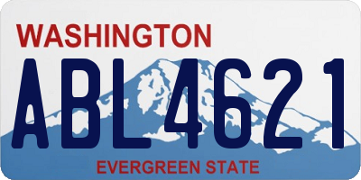 WA license plate ABL4621