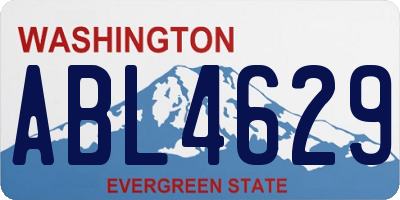 WA license plate ABL4629