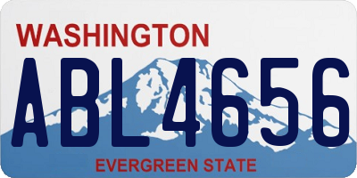 WA license plate ABL4656