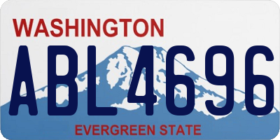 WA license plate ABL4696