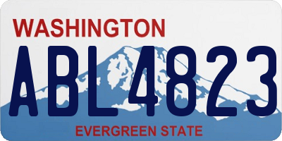WA license plate ABL4823