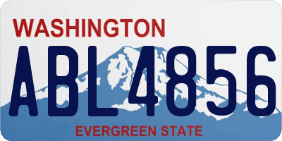 WA license plate ABL4856
