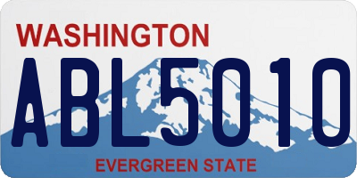 WA license plate ABL5010