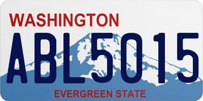 WA license plate ABL5015