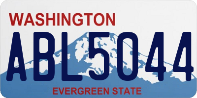WA license plate ABL5044