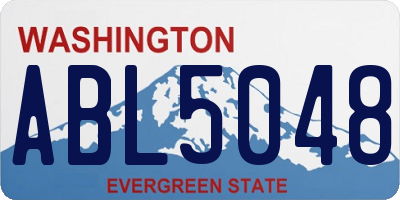 WA license plate ABL5048