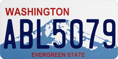 WA license plate ABL5079
